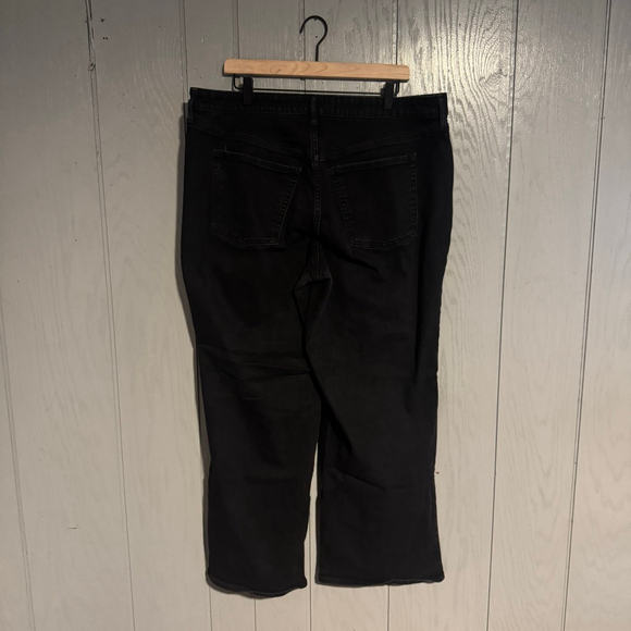 Old Navy High-Rise Wow Wide Leg Jeans — Black - Picture 2 of 2